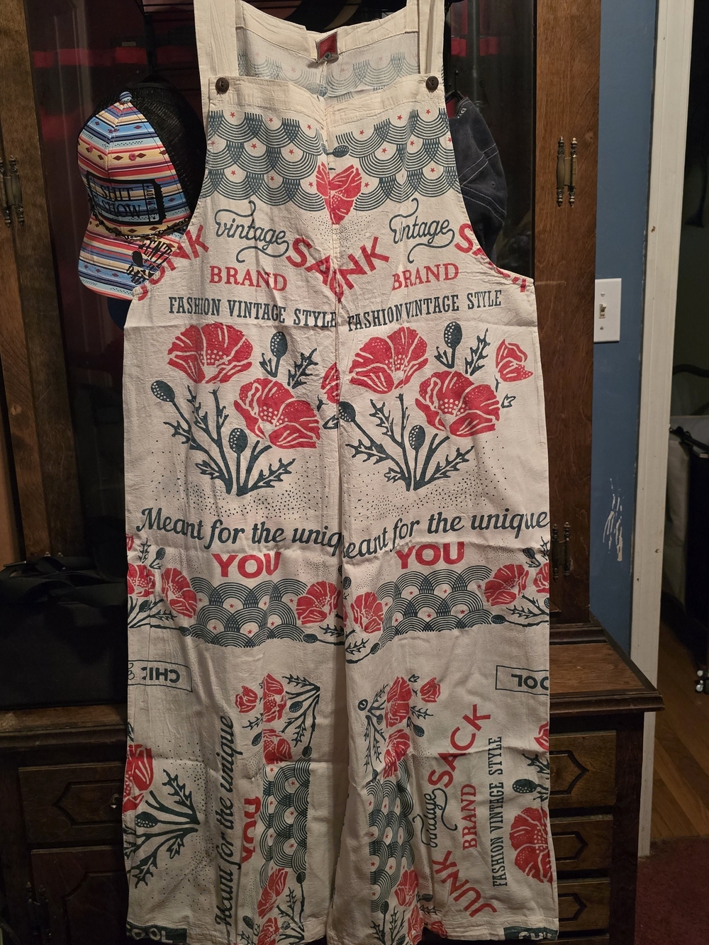 Vintage Sak Flower Jumpsuit.
